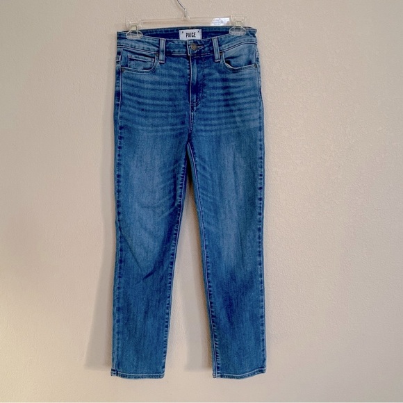 Paige Hoxton Slim Crop Jeans Women’s Size 26 Blue Stretch Denim Mid Rise Ankle - Picture 8 of 10